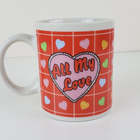All My Love Coffee Tea Mug Valentine's Hearts - Picture 6 of 6
